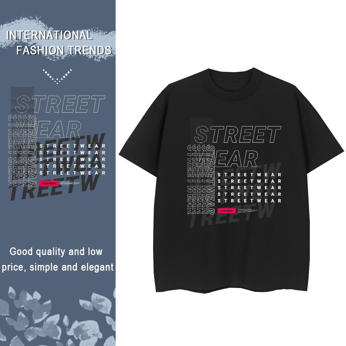 Wholesale Tshirt for Man Woman 100% Cotton 230g letter Sport Woman T Shirts Breathable Short Sleeve DIY Logo Tee Shirt