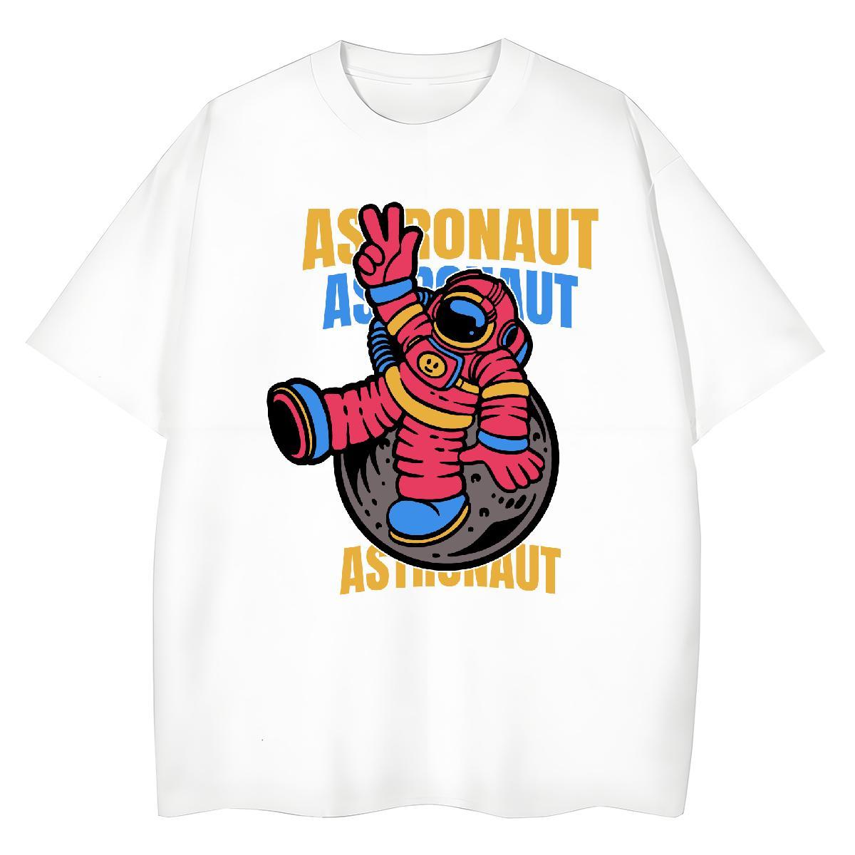 Soft Unisex Tshirts 230g 100% Cotton universe Spring Summer Womens T Shirts Short sleeve Soft Oversized Tees Shirts
