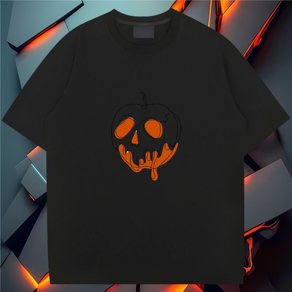 Unisex T shirt 230g Cotton skull Outdoor Custom Big Size Round Neck Short Sleeve Tshirts Fashion Design Tops