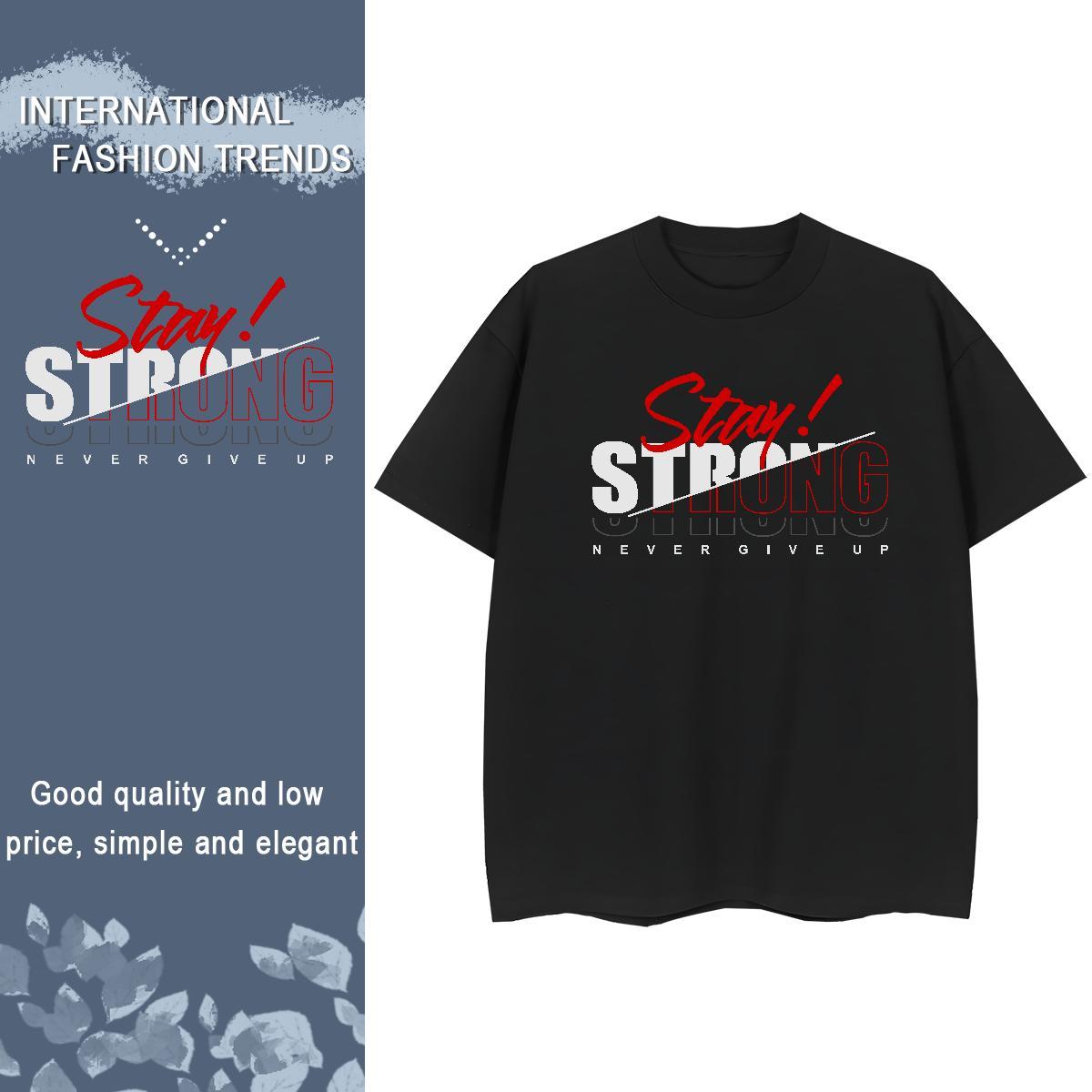 Soft Unisex Tshirts 230g Pure Cotton letter Daily Wear T-Shirts for Women Short Sleeve O-Neck Custom Print Oversized Clothes