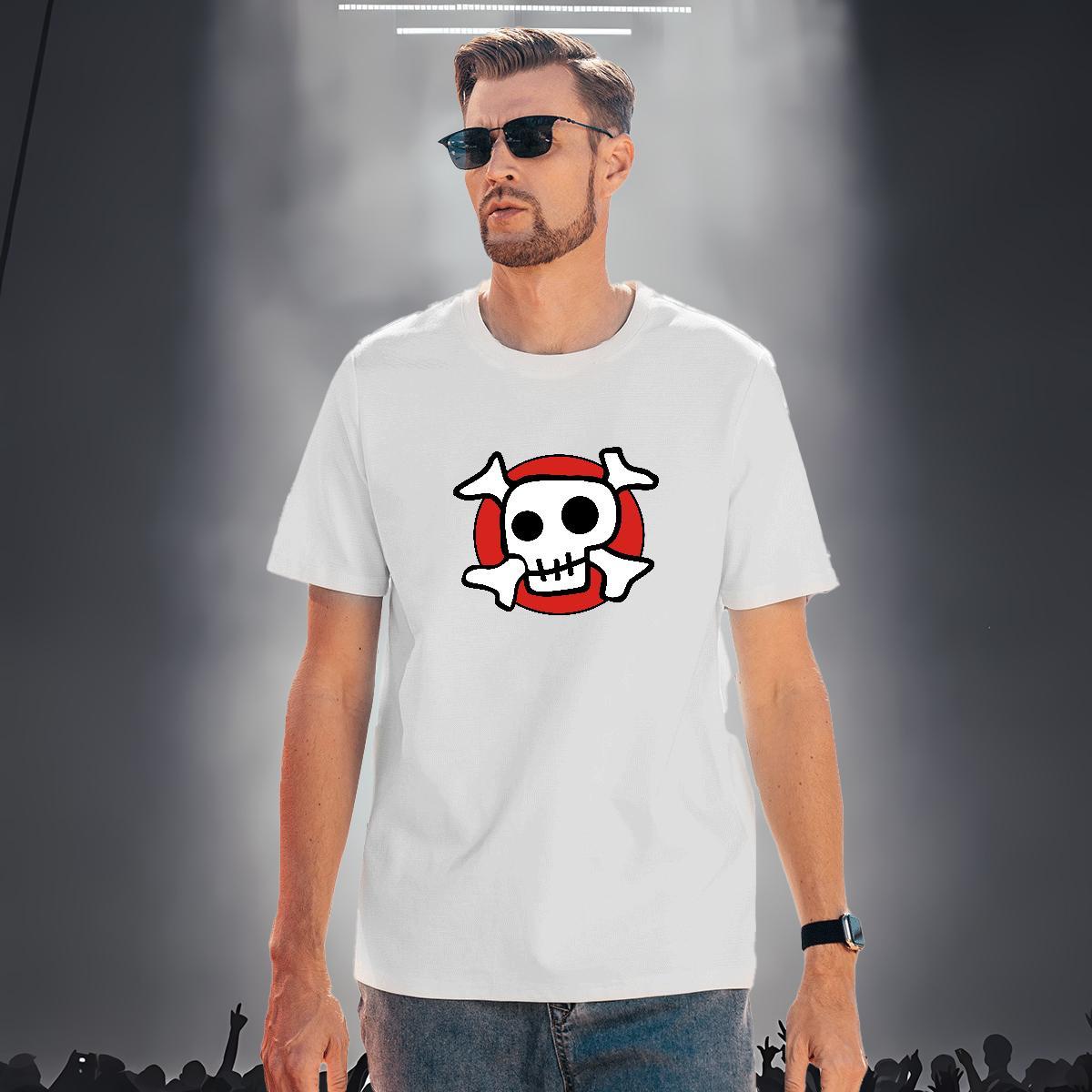 Soft Mens T Shirts 230g Pure Cotton skull Home Outdoor White Plus Size Short Sleeve Soft Couples T Shirts Designer Tshirts