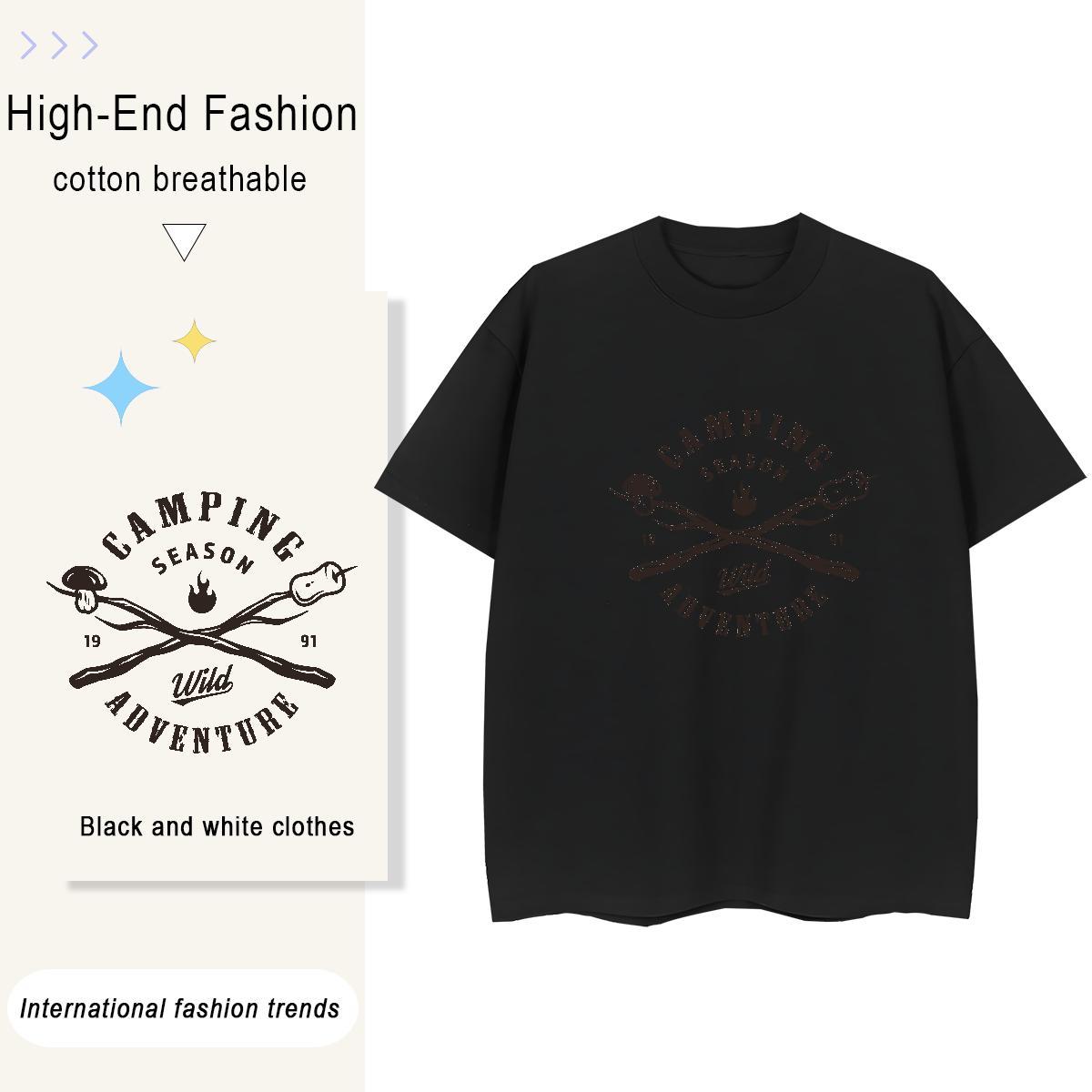 Comfortable Lady T shirt 100% Cotton 230g icon Sports Street Wear Women T Shirts Breathable Short Sleeve DIY Anime Clothings