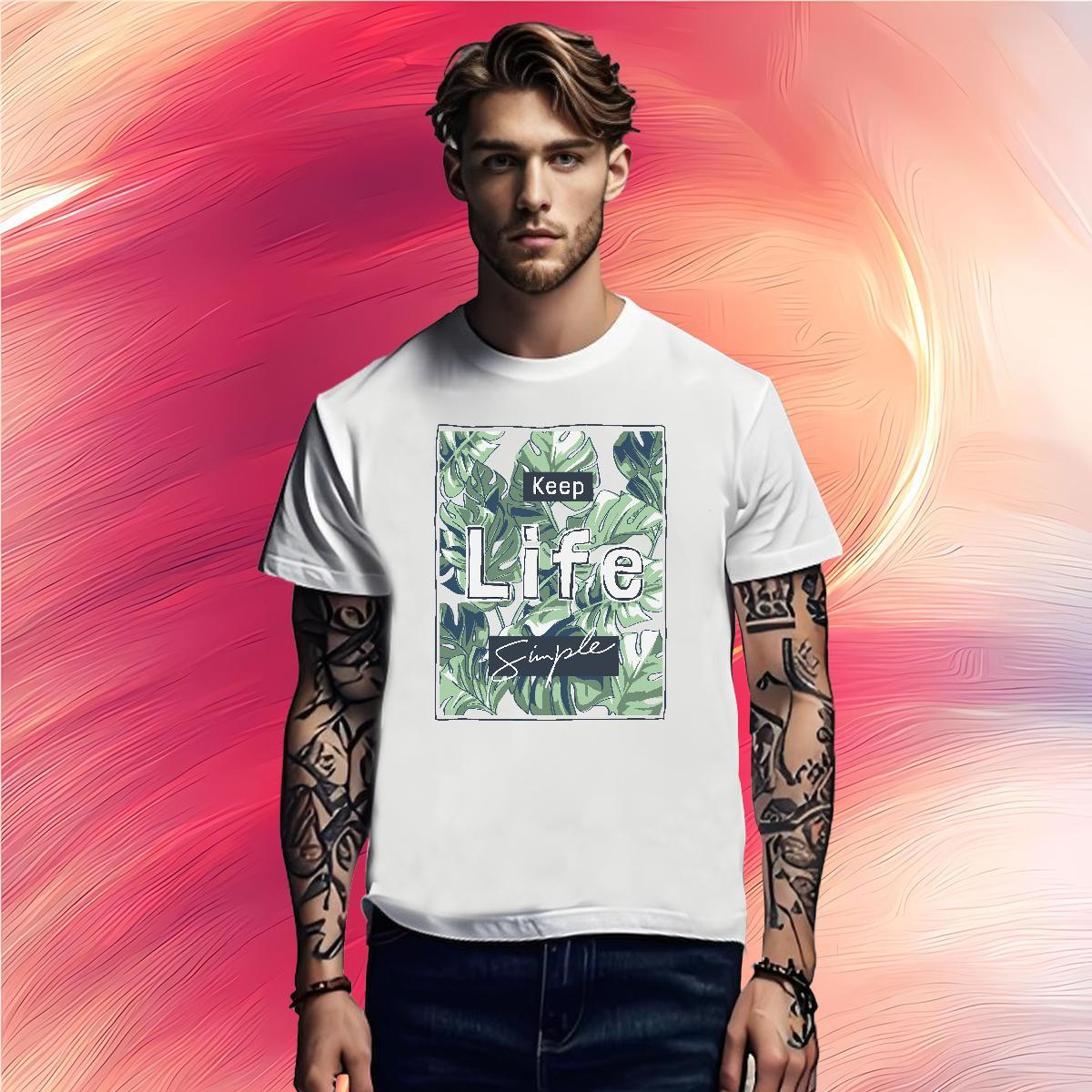 Designer T Shirt For Man 230g Pure Cotton letter Beach Custom Printing Round Neck Short Sleeve Men Clothes T-Shirt 2024 Polos