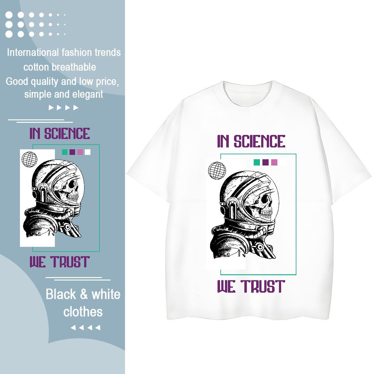 Popular Women Tshirts 230g Pure Cotton universe Outdoor Women T Shirts Breathable Customized Print Clothes