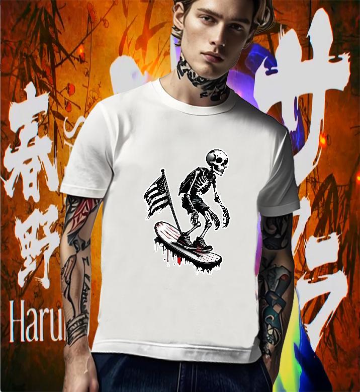 TOP Quality T-Shirts 230g Pure Cotton skateboarding Street Wear DIY Anime Crew Neck Tshirt for Man Woman Classic Clothings