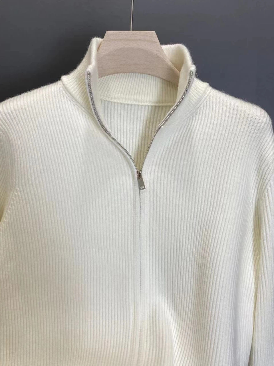 Spring Autumn Arrival Knitted Sweater Men Stand Collar Casual Zipper Cardigan Sweaters Coats Solid Color Plus Size A60 240824
