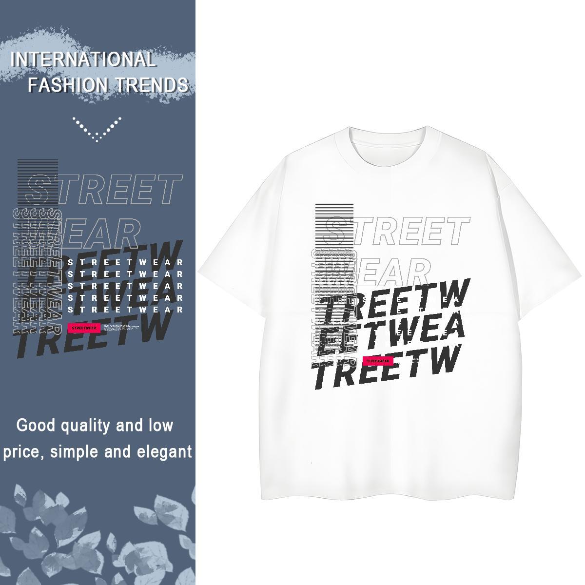 Wholesale Tshirt for Man Woman 100% Cotton 230g letter Sport Woman T Shirts Breathable Short Sleeve DIY Logo Tee Shirt