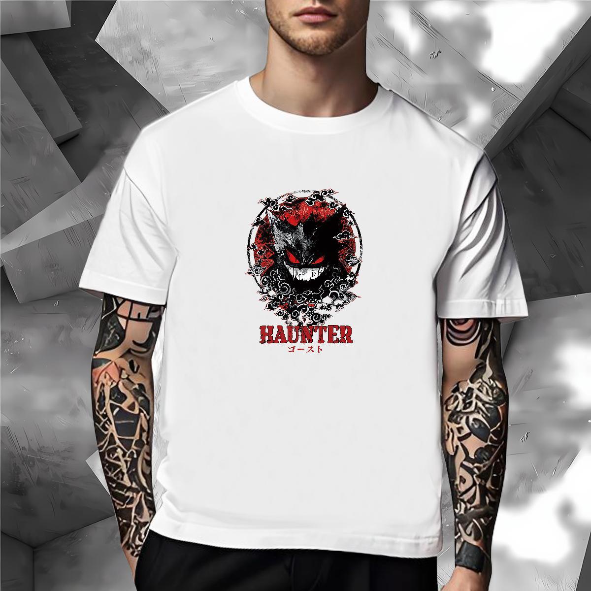 TOP Quality T shirt 230g 100% Cotton skull Beach DIY Anime Pure Cotton Men Tops Tees 2024 Summer Tshirts
