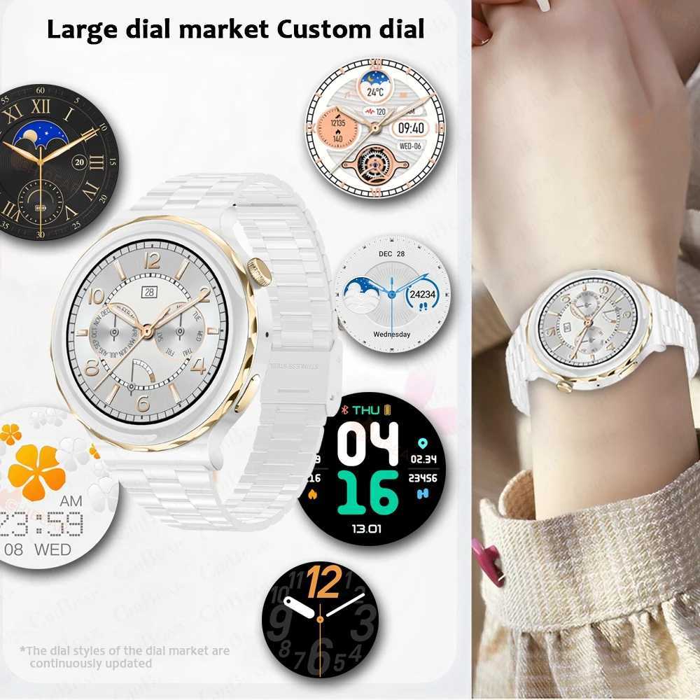 New Fashion Women Smart Watch Heart Rate GPS Sport Fitness Watch Waterproof Voice Calling Smart Watch For Huawei Watch GT3 M240824