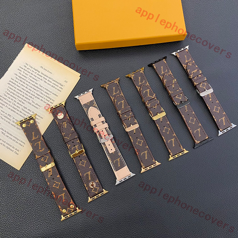 Designer Apple Watch Band Watch Strap for apple watch ultra series 9 8 7 4 5 6 SE 38mm 40MM 41MM 42mm 44mm 49mm Fashion Leather Original Monogram 2025