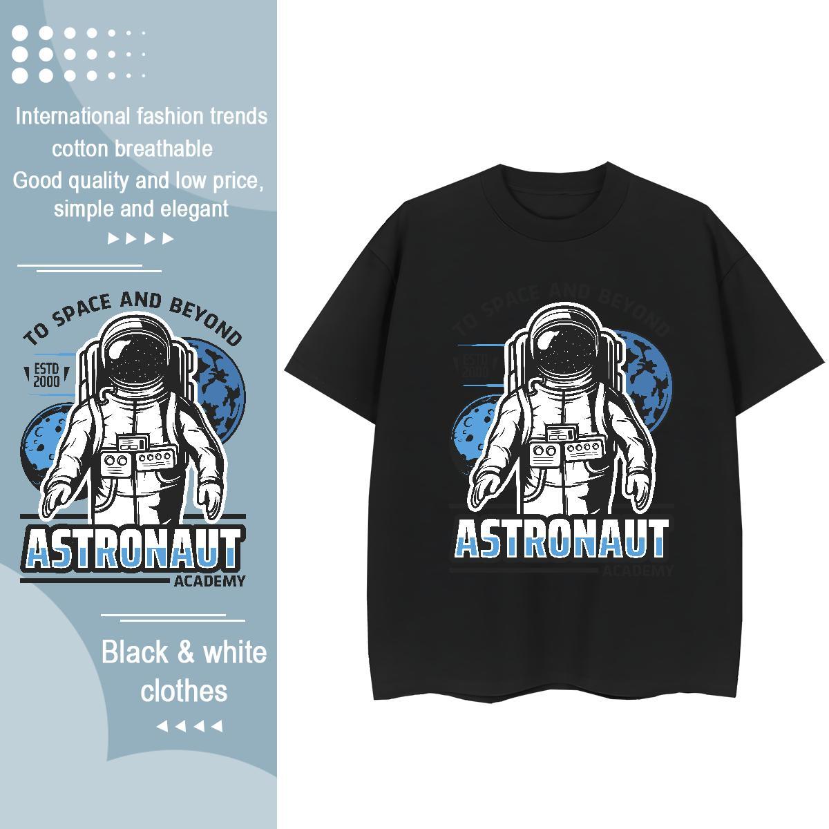 5A Unisex Tshirts 230g 100% Cotton universe Sports Casual T Shirt For Woman Breathable Crew Neck Customized Tee Shirt