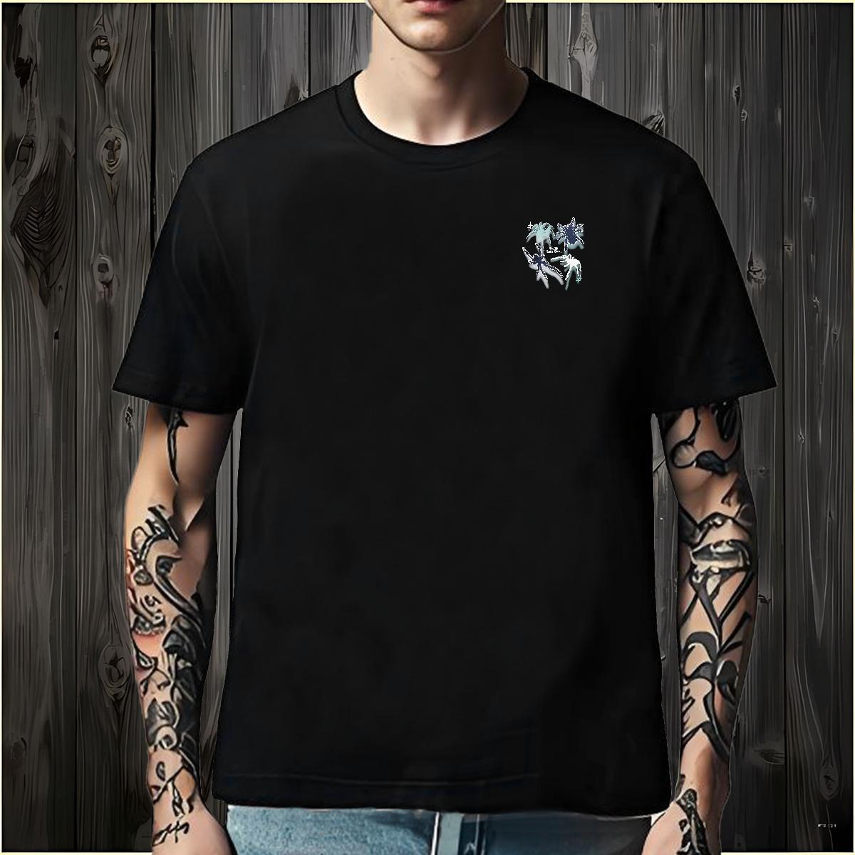 2024 DIY Men Tops Tees spider Hip Hop Street 100% Cotton 230g Tee Shirt Breathable Crew Neck Popular Men T Shirts Customized