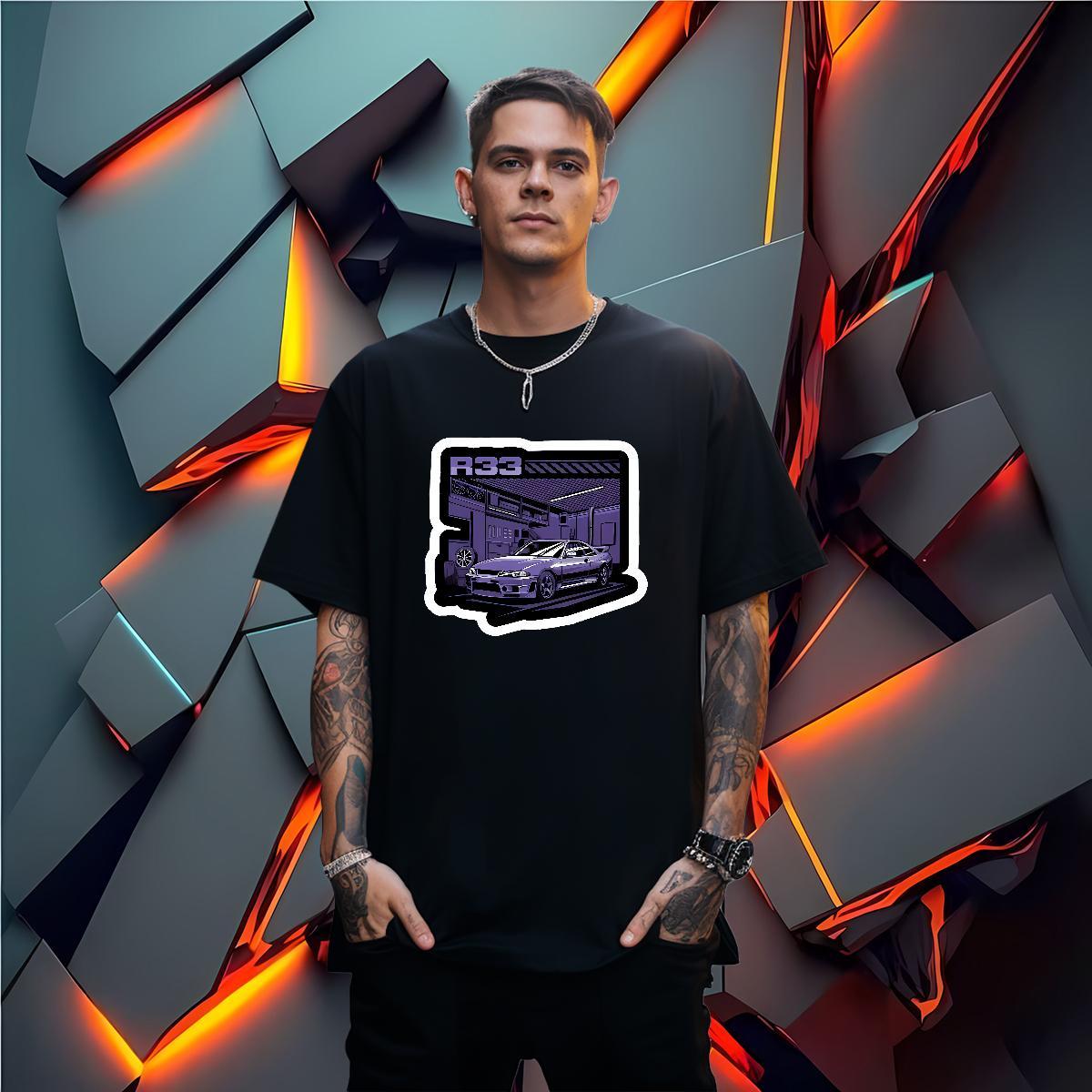 High Quality Man T Shirts 100% Cotton 230g car Summer Casual Customized Print O Neck Short Sleeves Tshirts DIY Wear