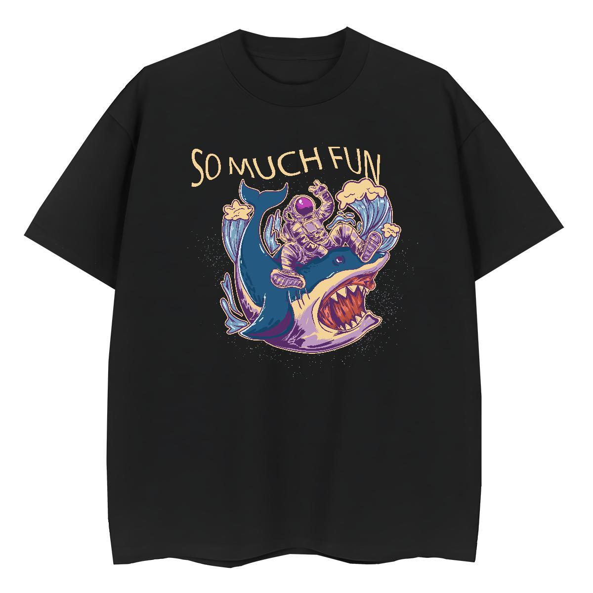 Wholesale Women Tshirts 230g Pure Cotton universe Hip Hop Street T-Shirts for Women Crew Neck DIY Printed Tops