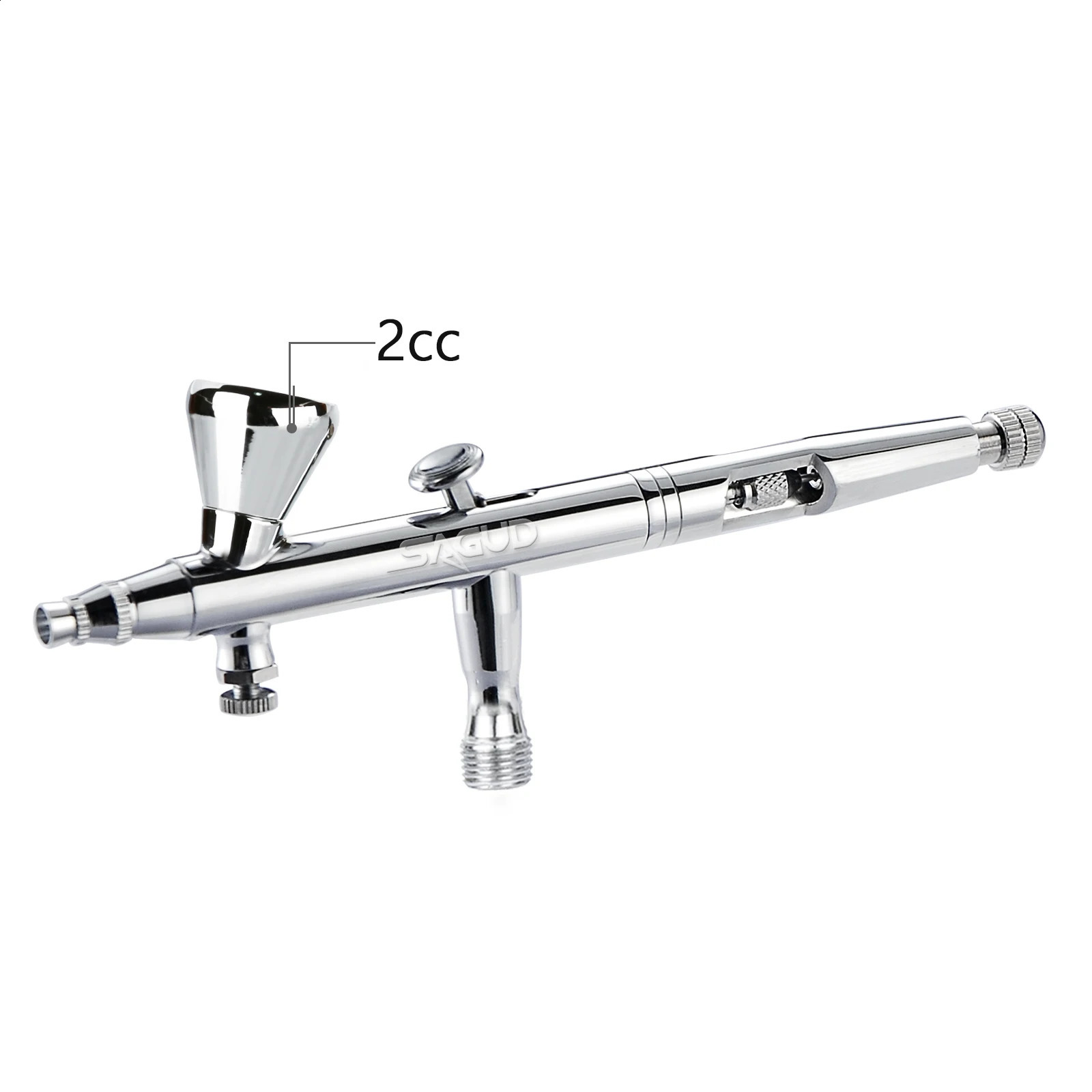 Spray gun set double acting professional air brush set with 2/5/13CC spray cup and wrench dropper tool used for cake tattoo painting 240823