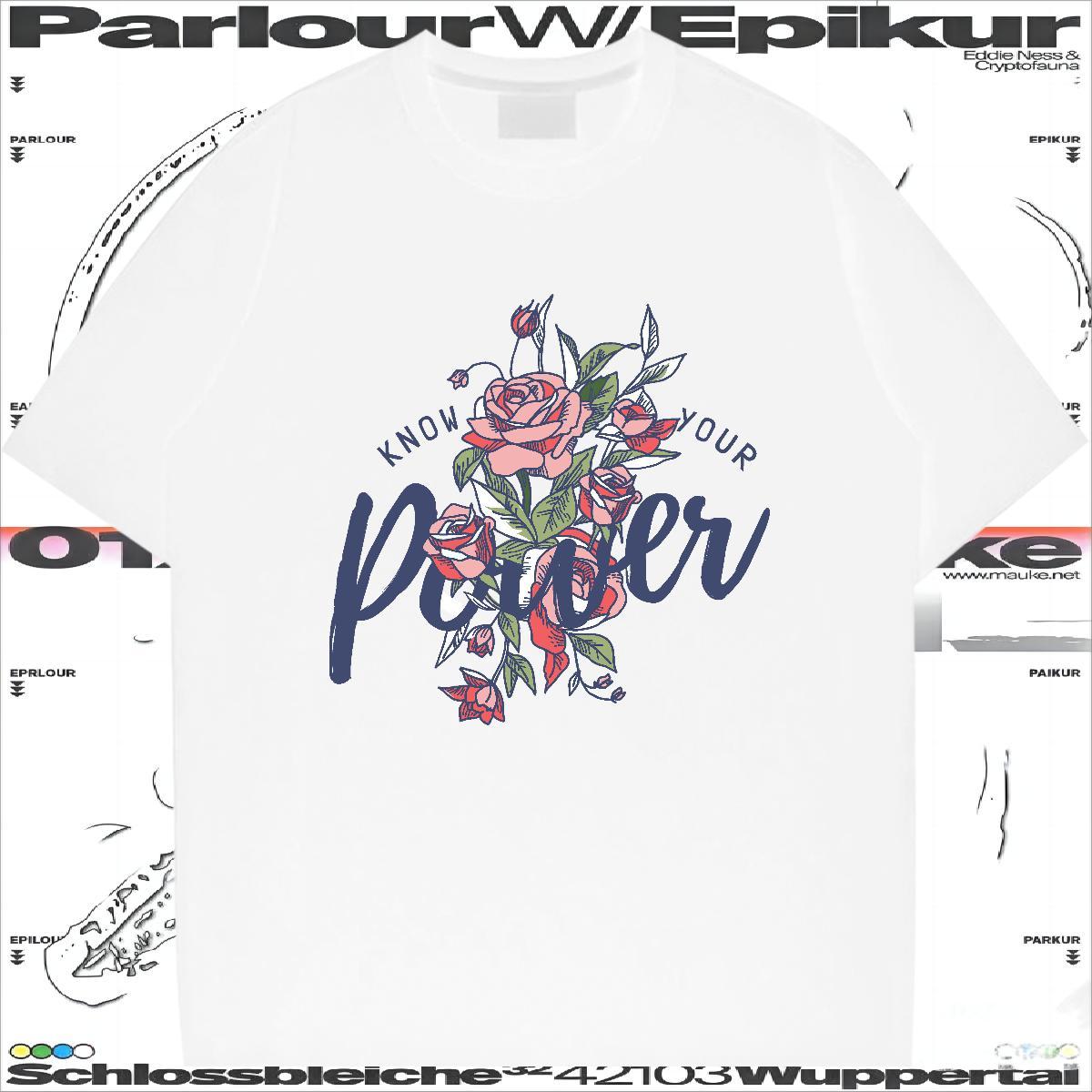 Popular T shirt 230g Pure Cotton letter Daily Outfit Custom Big Size Round Neck Short Sleeve Tshirts New Arrival Tees