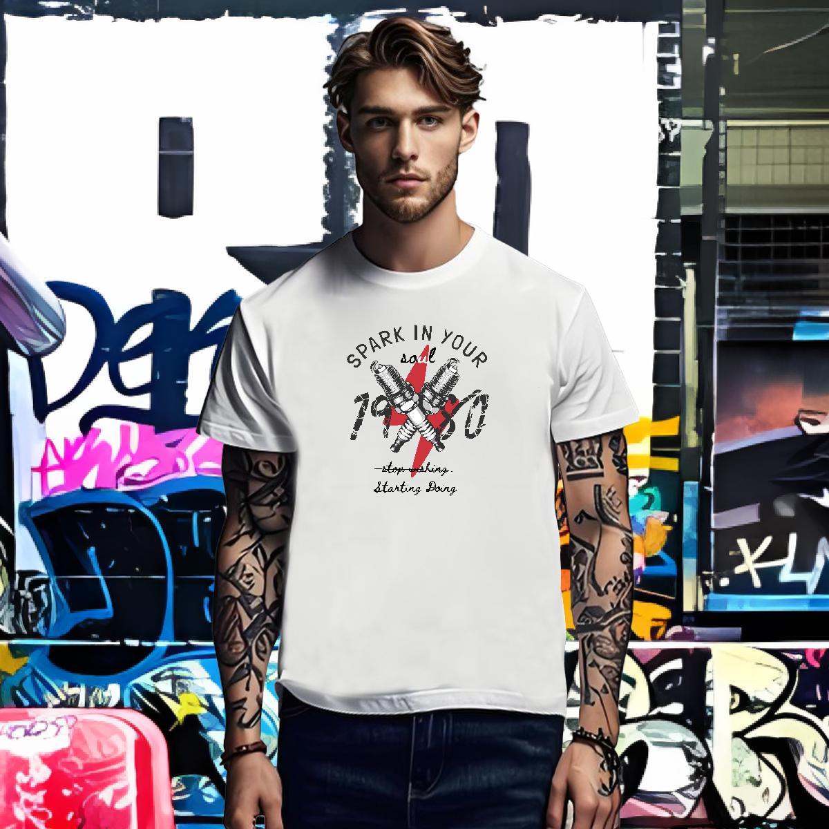 Free Shipping T Shirt For Man 230g Cotton letter Street Wear Anime Breathable Crew Neck Men Tops Tees Designer Tee Shirt