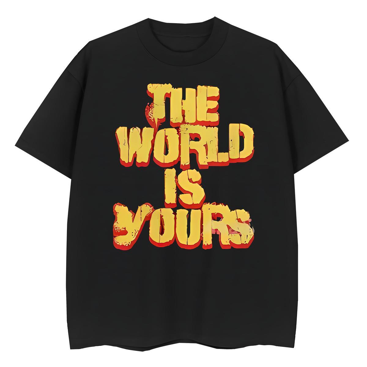 Classic Tshirts letter Hip Hop Street 230g Pure Cotton Clothings Breathable Crew Neck TOP Quality T shirt Floral Print