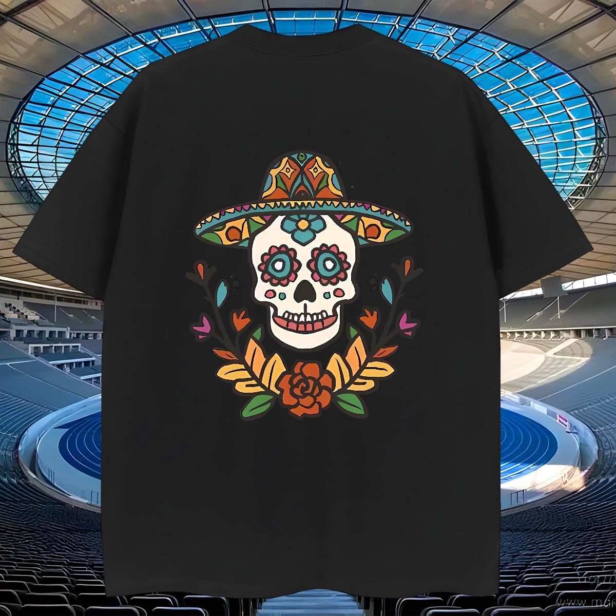 Cool Design T Shirt For Man 230g Cotton plant Street Wear Cartoon Printing L-4XL Breathable Short Sleeve Men Tshirts Casual New Tops Tees