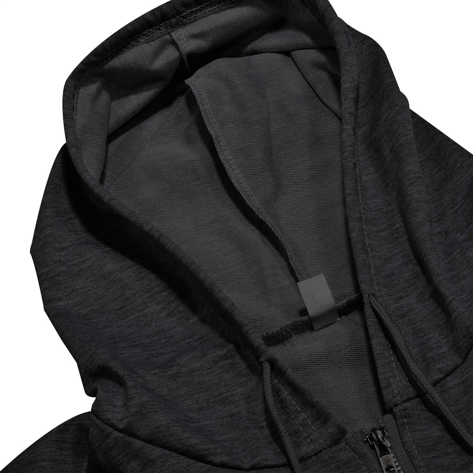 Ladies Hooded Sweatshirt Jacket Harajuku Fashion Solid Color Loose Zip Up Jacket Long Length Outwear Tops For Women Y2k Tops 240824