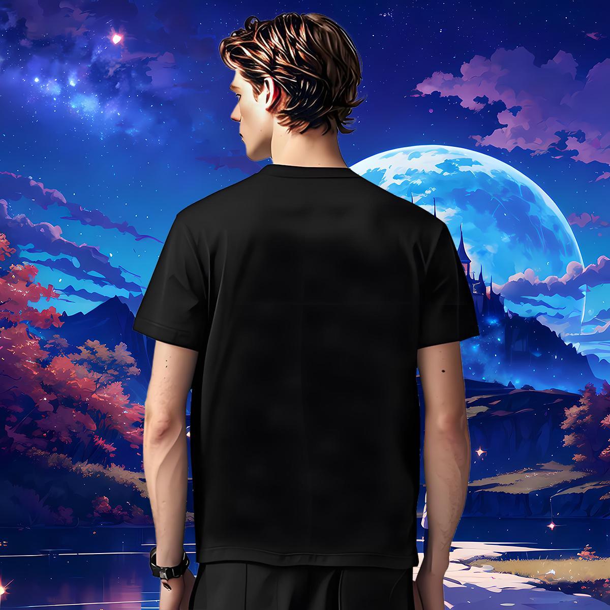 Brand T-Shirts 100% Cotton 230g skull Street Wear Skull Breathable Crew Neck Men Tops Tees Classic Clothes