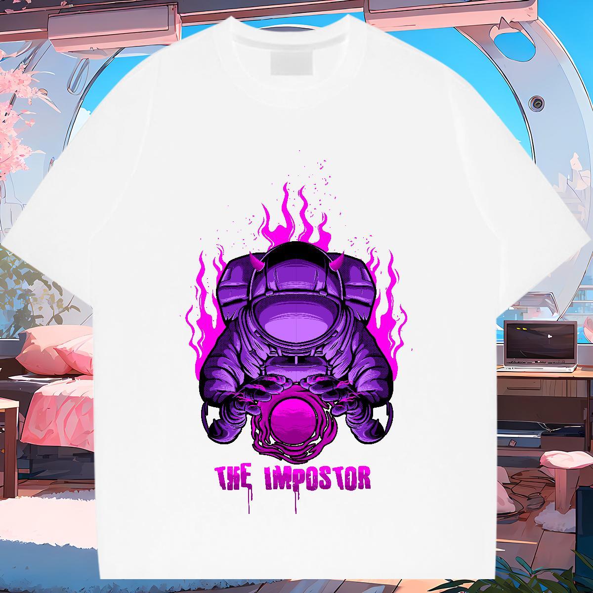 5A Women Tshirts 230g Cotton universe Spring Summer Women T Shirts Comfortable Custom Cartoon Tees Shirts