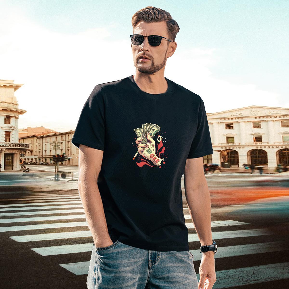 Designer Man T Shirts 230g Pure Cotton skull Street wear Hip Hop DIY Anime Breathable Short Sleeve Couples T Shirts Free Shipping Clothings