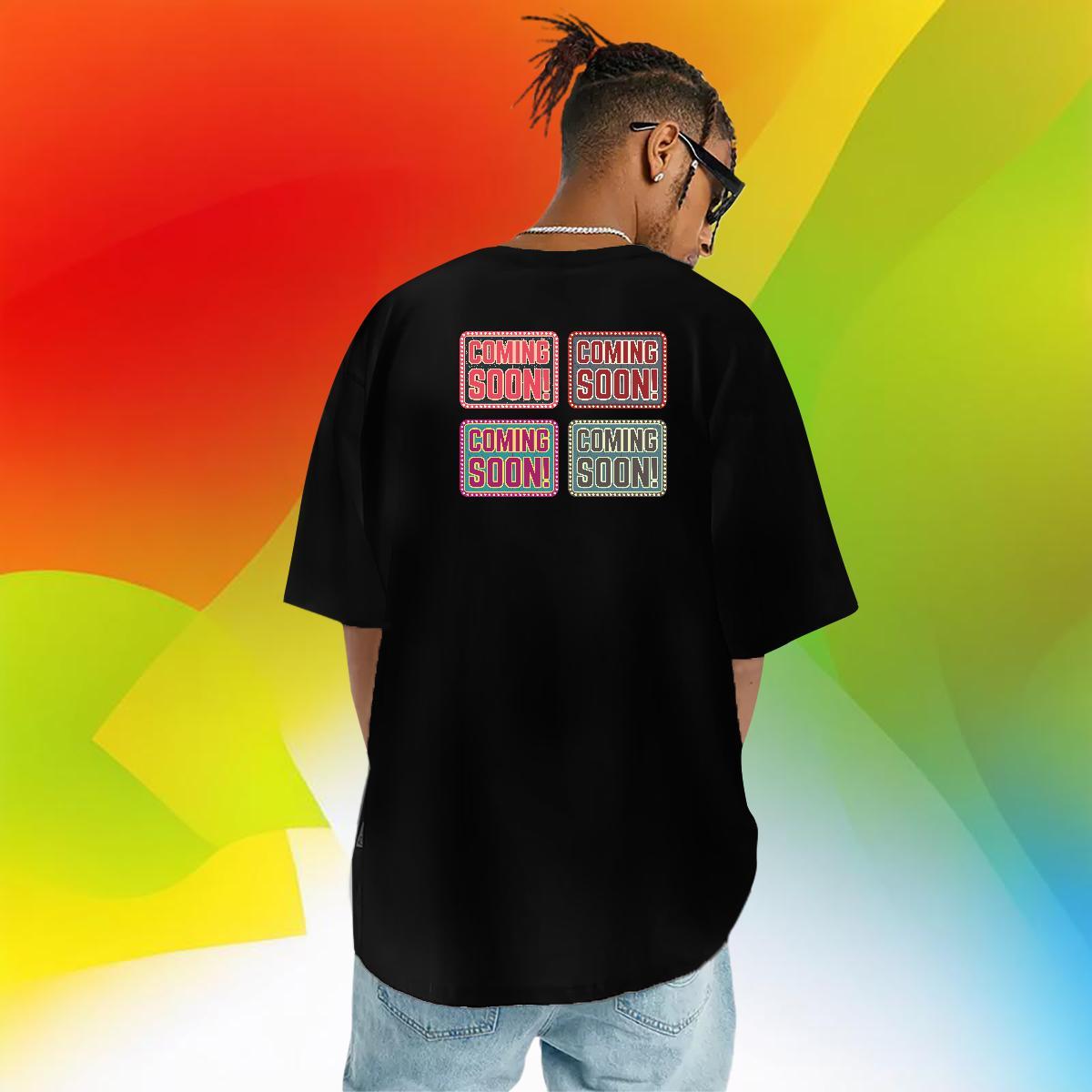 Loose T shirt 230g Pure Cotton letter Daily Wear Custom Anime Round Neck Short Sleeve Tshirts New Clothings