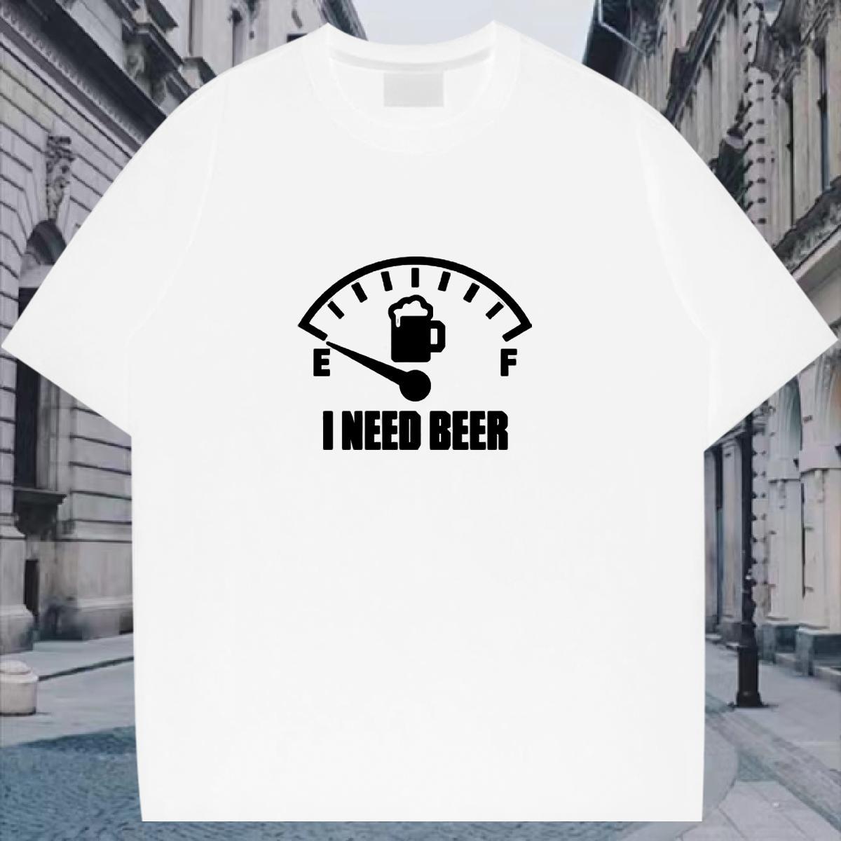 High Quality T-Shirts for Men 230g Cotton letter Spring Summer Customized Print Breathable Crew Neck Tshirts Fashion Design Top Tees
