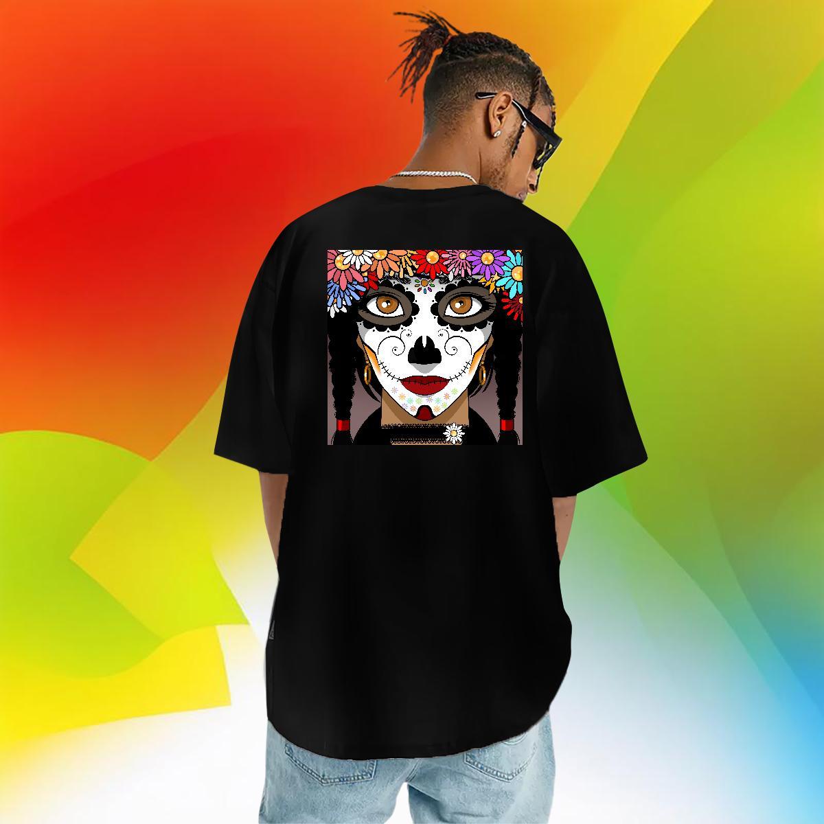 Classic T Shirt For Man 100% Cotton 230g portrait Sport Anime Print Breathable Tshirt for Man Woman DIY Customized Clothes