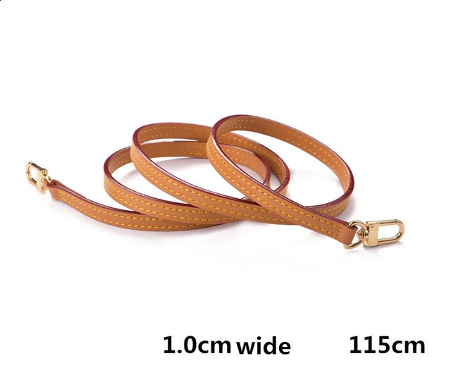 Bag strap 100 Vachetta genuine leather for shoulder messenger bag belt cowskin accessory parts 240824