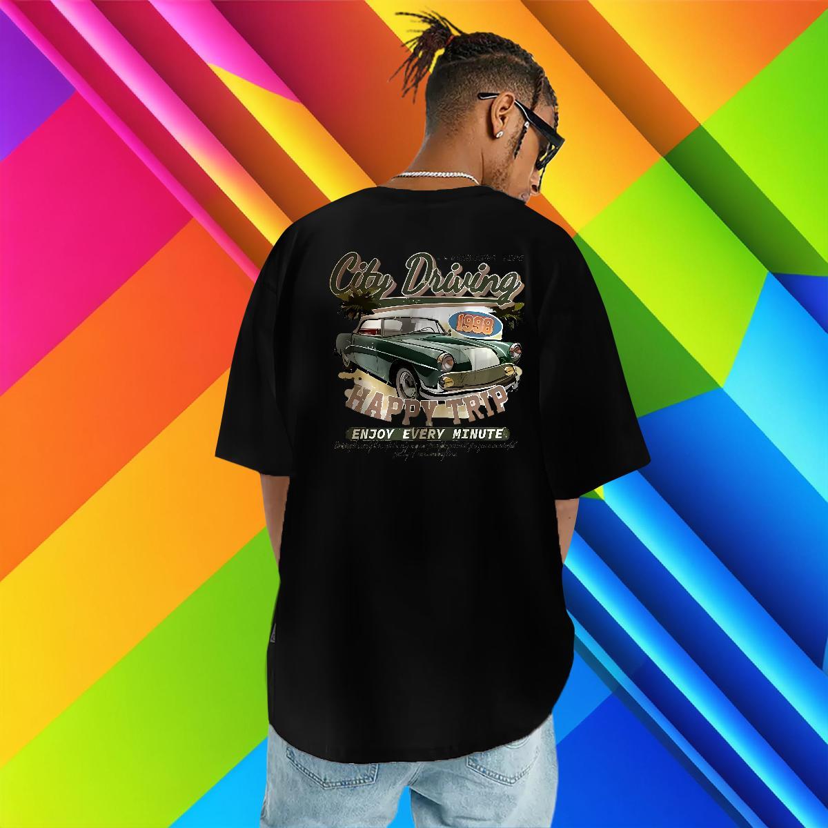 Brand Tshirt for Man Woman car Casual Daily Wear 230g 100% Cotton Tops Breathable Soft Designer T-Shirts for Men Custom Print Plus Size