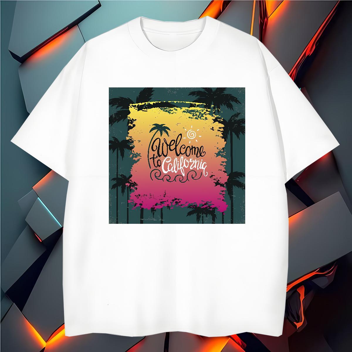 TOP Quality Men T Shirts 230g Pure Cotton tree Outdoor DIY Short Sleeve Soft Men Tees New Arrival Tops Tees