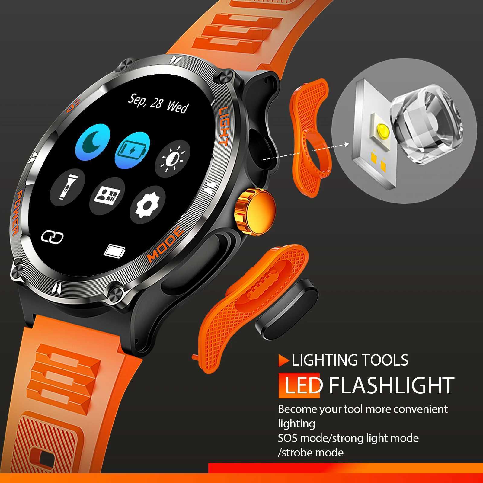 EIGIIS Smart Watch 3ATM Waterproof 1.53 KT76 Men Sport With Compass And LED Flashlight Heart Rate Sleep Analysis Bluetooth Call M240824