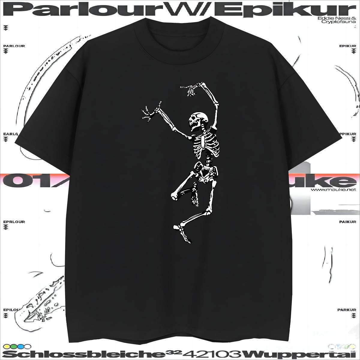 Cool Design Mens T Shirts 230g Pure Cotton skull Summer Casual Cartoon Printing L-4XL Breathable Short Sleeve Men Tops Tees Brand Tops Shirt