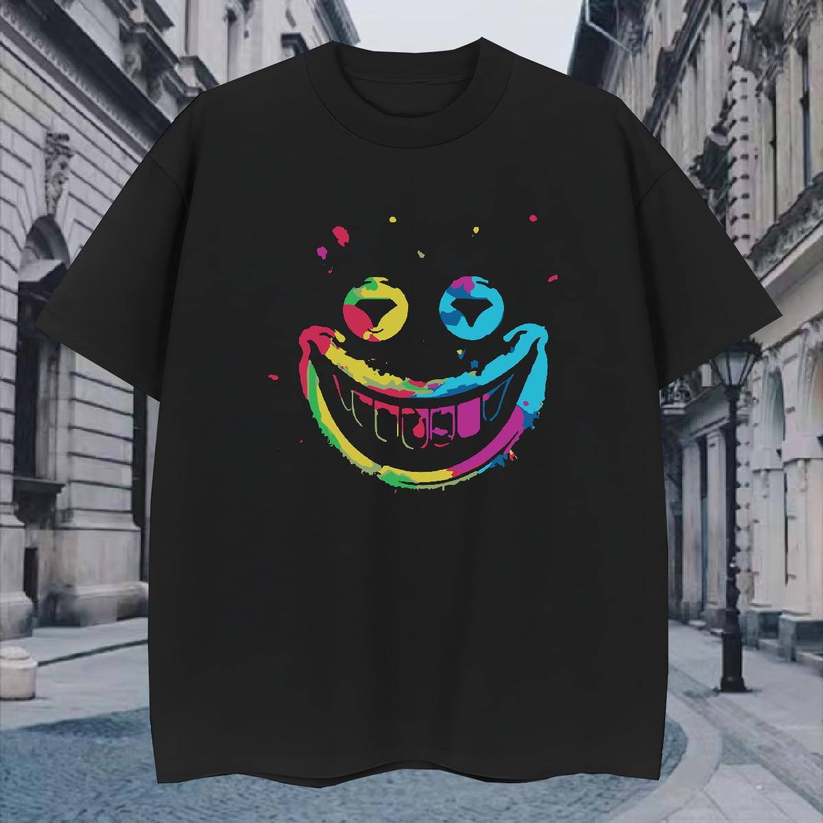 Comfortable T-Shirts for Men 230g Cotton skull Daily Outfit Graphic Crew Neck Men Tees Brand Clothings