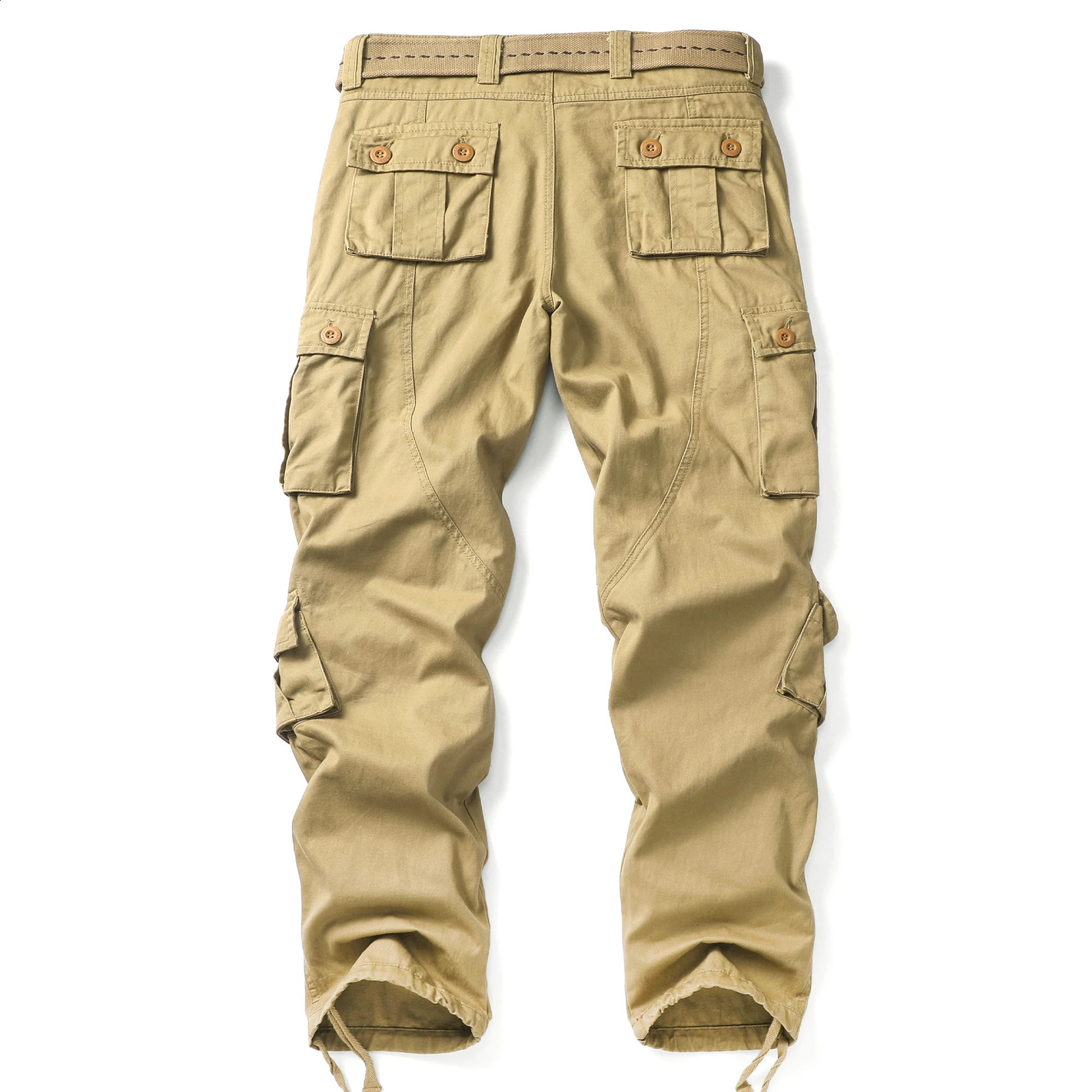 AKARMY Mens Wild Cargo Pants Camo Pants Cotton Casual Work Hiking Pants with 8 PocketsNo Belt 240824