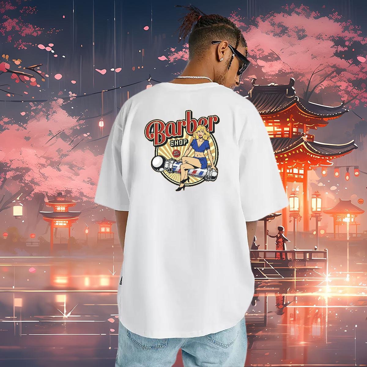 Cool Mens T Shirts 100% Cotton 230g person Summer Casual Plus Size Cartoon Breathable Crew Neck Tshirt for Man Woman Wholesale Tees Shirts