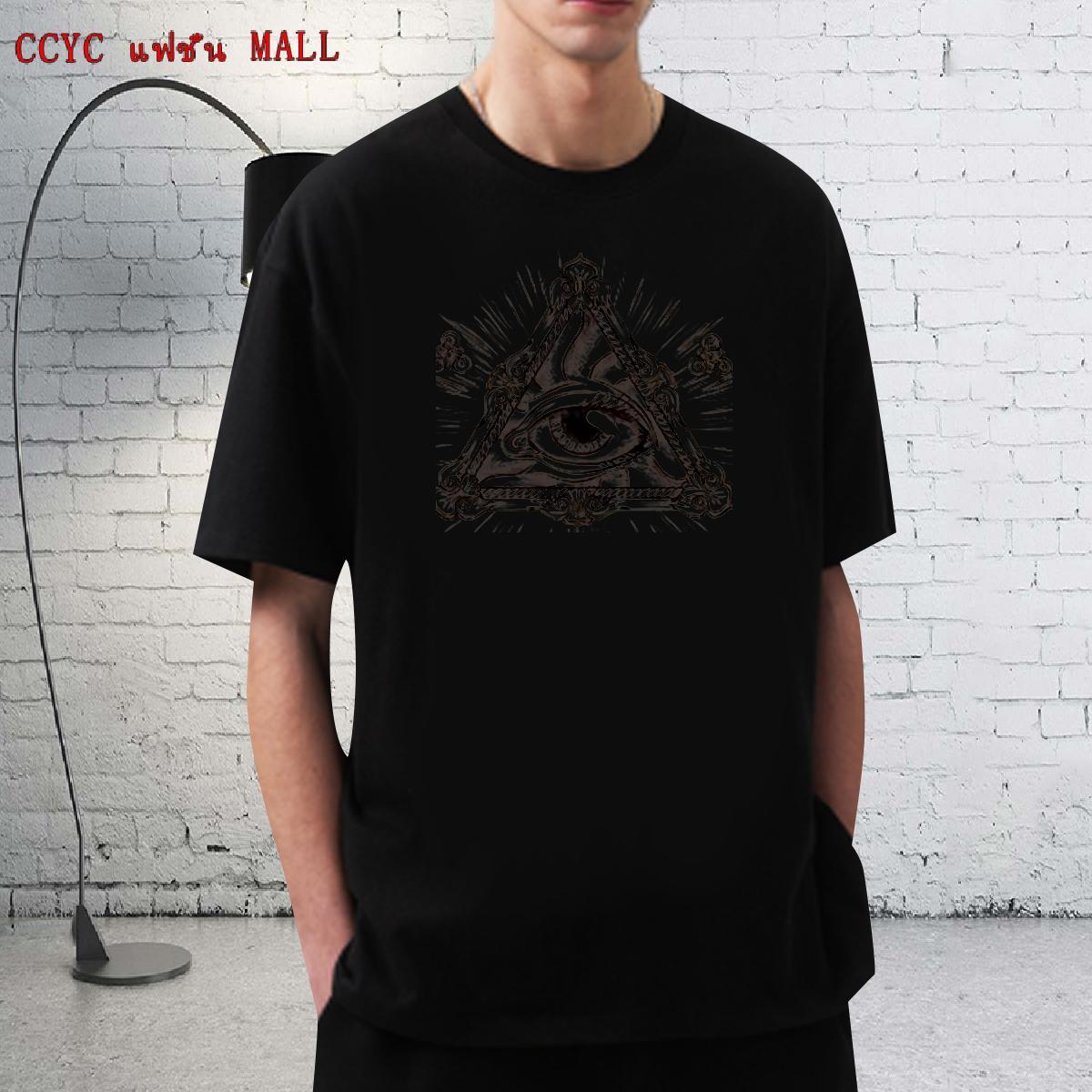 Soft Man T Shirts 100% Cotton 230g eye of the devil Street wear Hip Hop DIY Logo Oversized Pure Cotton Men Tshirts New Designer Tees Shirts