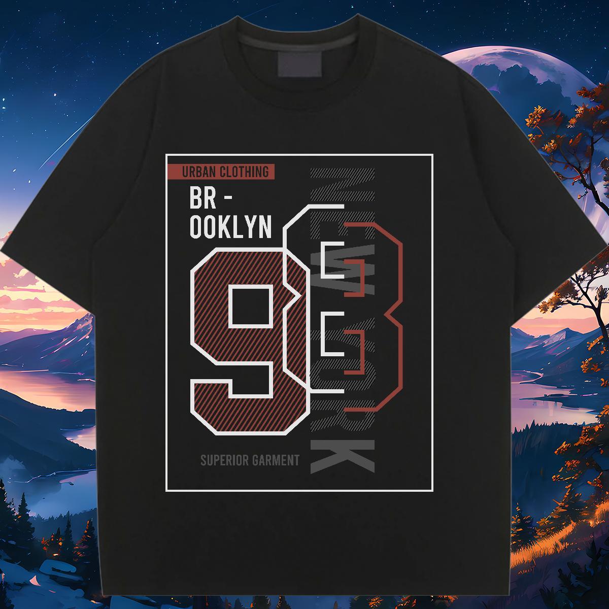Popular Womens Tshirts 100% Cotton 230g number High Street Hip Hop T Shirts Women Comfortable Anime Print Tops Shirt