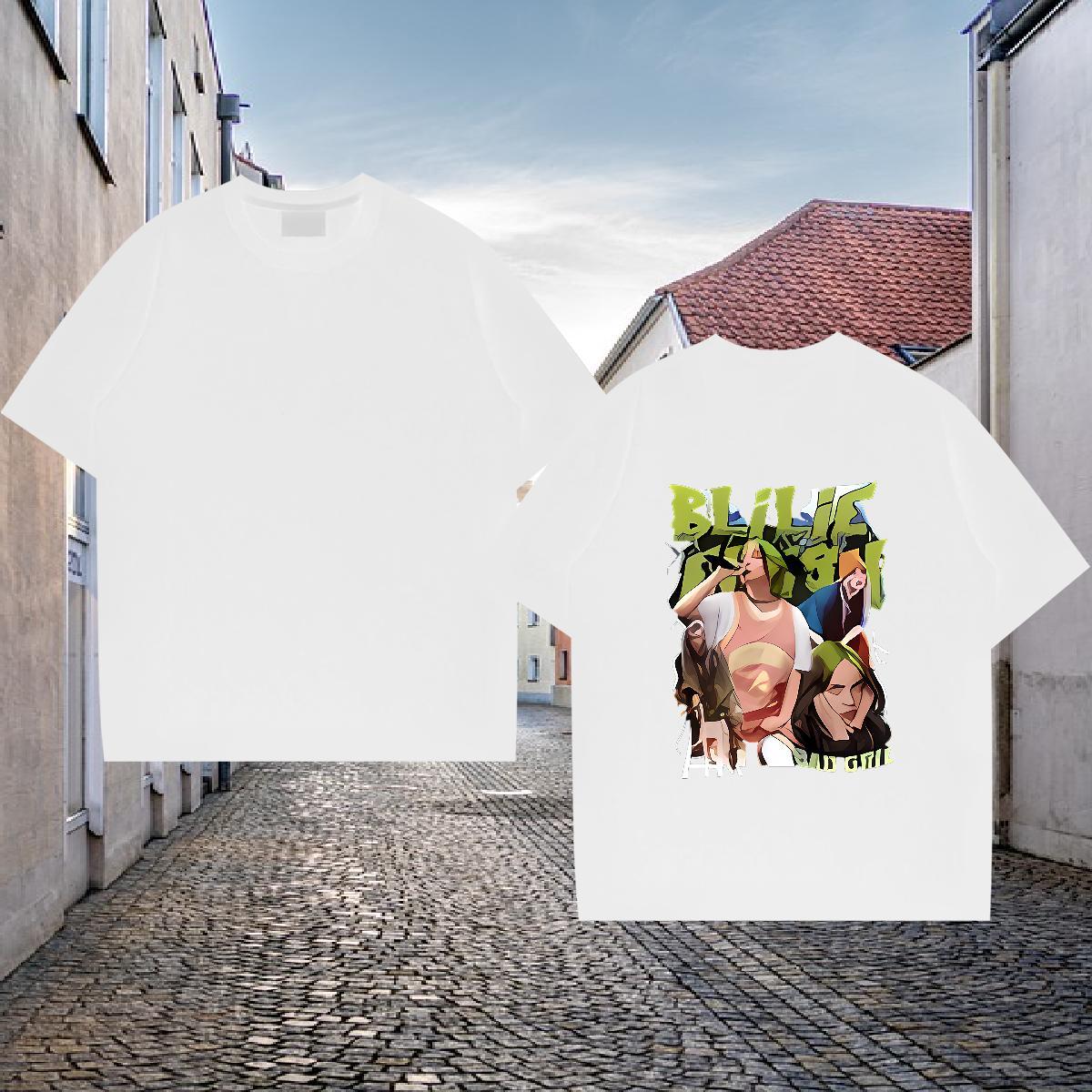 High Quality T shirt 100% Cotton 230g person Daily Wear DIY Printed O-Neck Short Sleeve Tshirts Classic Clothings