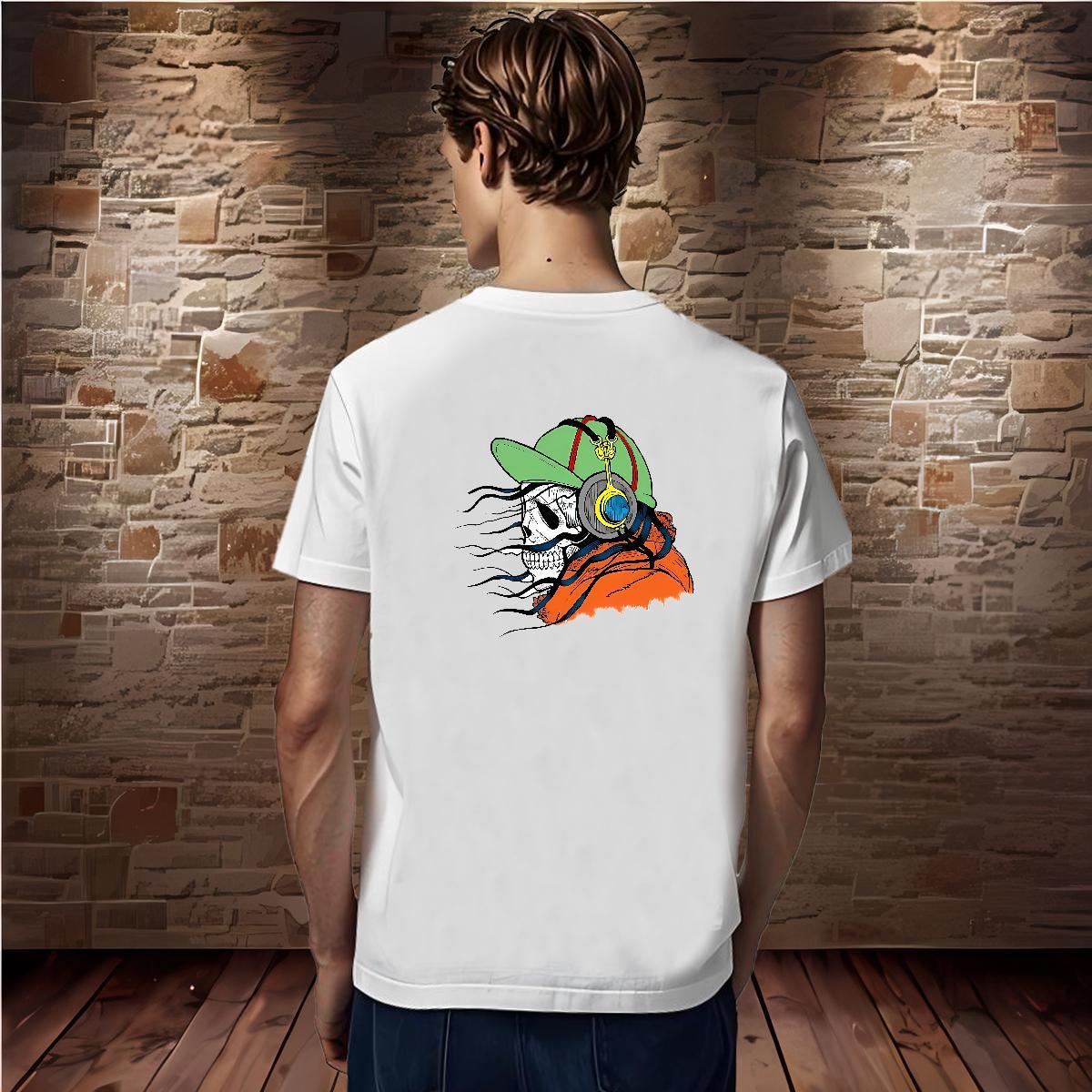 Designer T Shirts Men 230g 100% Cotton earphone Spring Summer Custom Printing Breathable Short Sleeve Tshirt for Man Woman New Designer Tee Shirt
