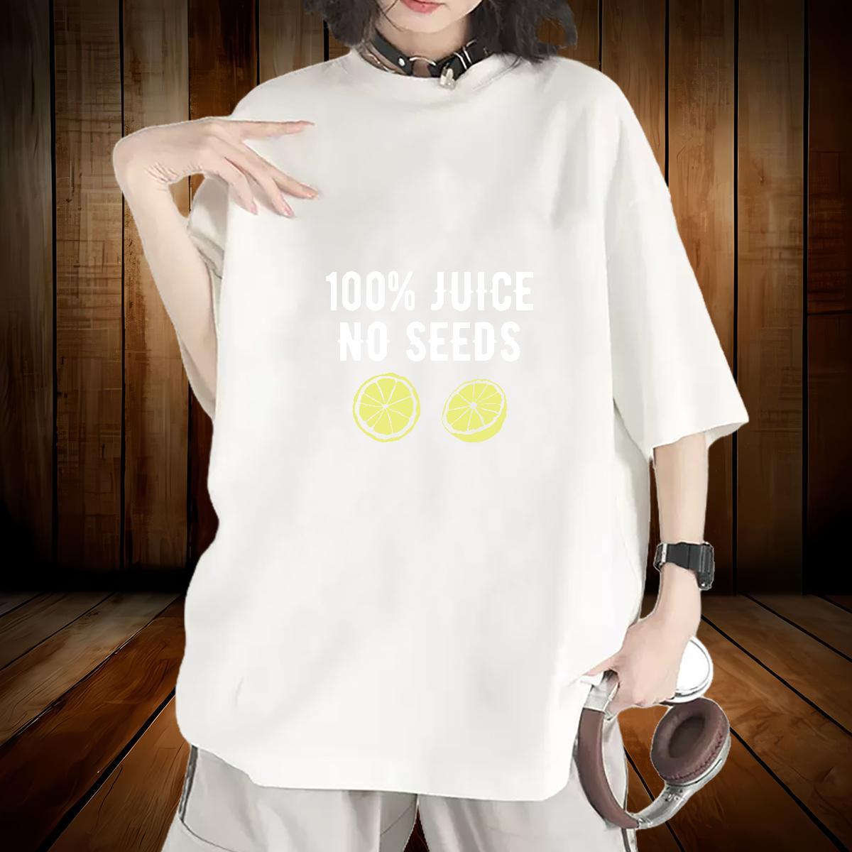 Loose Lady T shirt 230g 100% Cotton letter Casual Daily Wear T-Shirts O Neck Short Sleeves Cartoon Print Polos