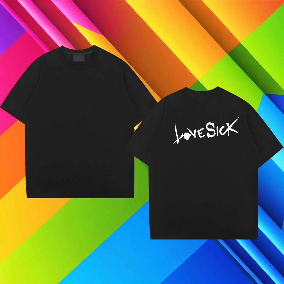Loose T Shirt For Man 230g Pure Cotton letter Spring Summer DIY Printed Breathable Crew Neck Men Tshirts Casual New Tee Shirt