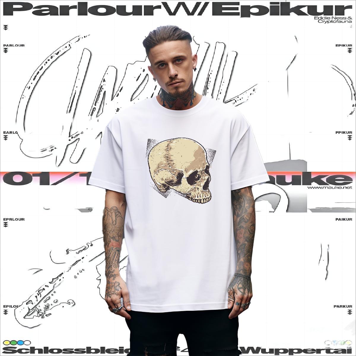 Designer T Shirt For Man 230g 100% Cotton skull Summer Casual Custom Print Plus Size O-Neck Short Sleeve Men Tshirts 2024 New Tops Tees