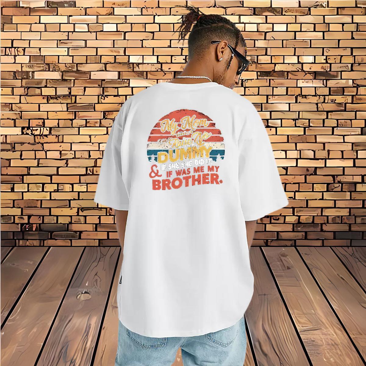 Cool T shirt 100% Cotton 230g letter Street Wear White Plus Size Crew Neck Tshirt for Man Woman 2024 Summer Clothings