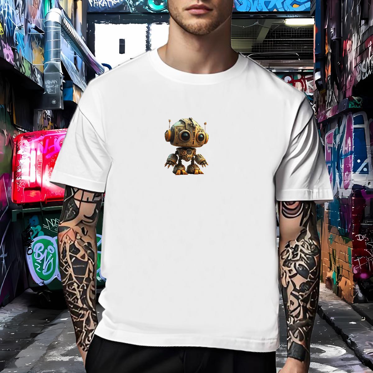 Unisex T Shirt For Man 230g Cotton ET Hip Hop Street DIY Printed Pure Cotton Men Tops Tees 2024 DIY Tee Shirt