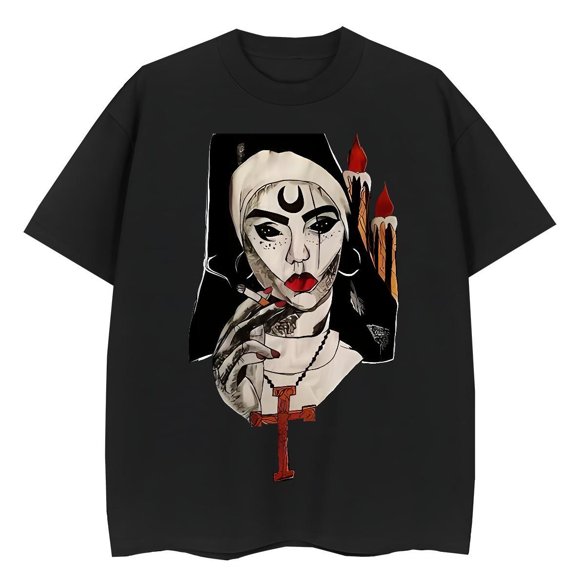 Designer Couples T Shirts 230g 100% Cotton cross Daily Wear T Shirts Women Crew Neck Custom Print Plus Size Clothings