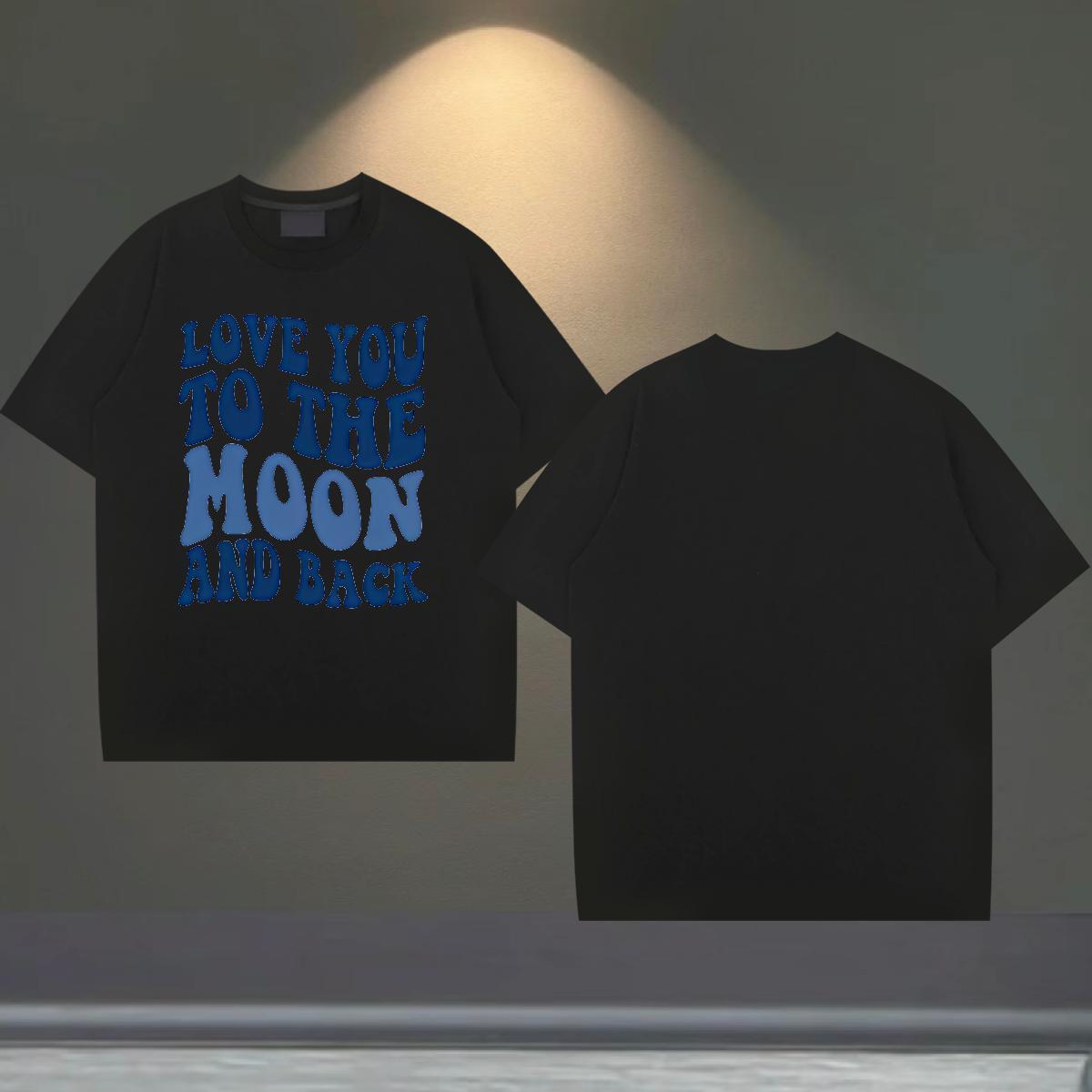 Fashion Mens Tshirts letter Summer Casual 100% Cotton 230g Tee Shirt Short Sleeve Soft Loose T Shirt For Man Oversized