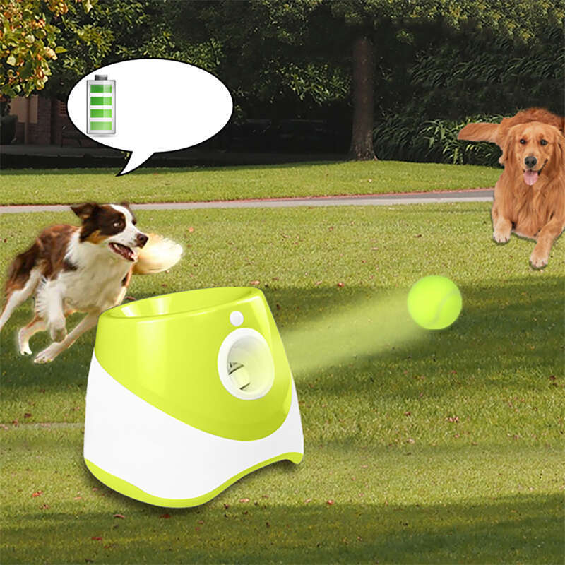 Dog Launcher Automatic Pet Dogs Chase Toy Mini Tennis Throwing Pill hine Fun Interactive Throw Rechargable Catapult